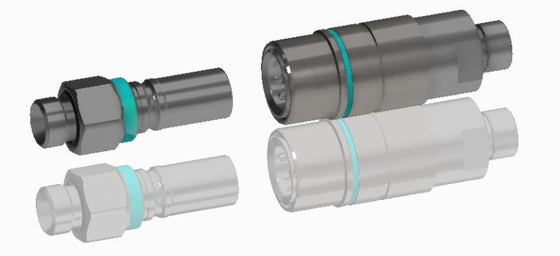 Złącze płynne typu Push-Pull z nierdzewnej stali aluminiowej lub mosiądzu TFB bez wycieku