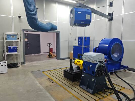 System stanowiska do testowania dynamometrycznego silników bezzałogowych statków powietrznych SSCG30-3000/10000 o mocy 30kW, o wysokiej precyzji, małych i średnich
