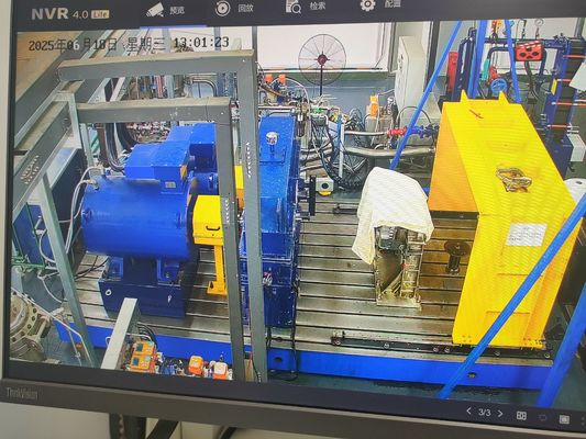 Stanowisko testowe do testów wydajności i niezawodności przekładni i osi z wymuszonym chłodzeniem powietrzem 600kW w układzie jeden do jednego